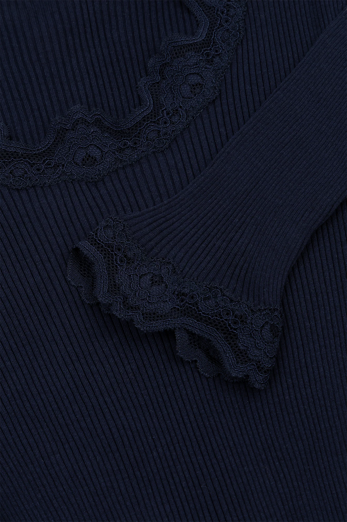 Babette LS Regular Lace Marine-navy - Image 3