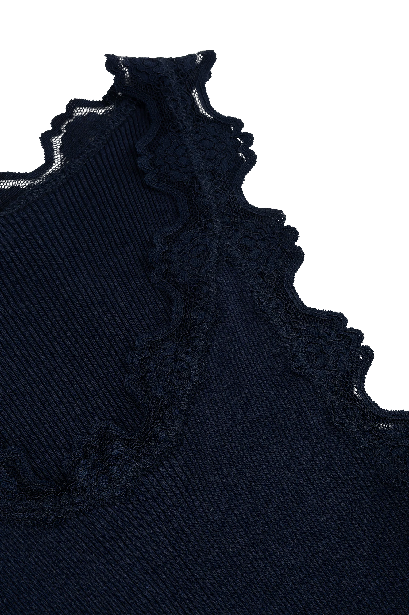 Babette SL U-neck Lace Marine-navy - Image 3