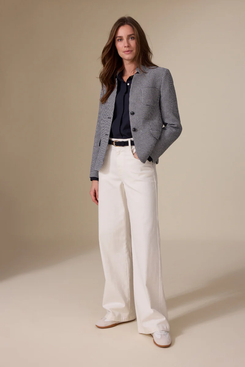Kayla Blazer Marine-navy Print - Image 2