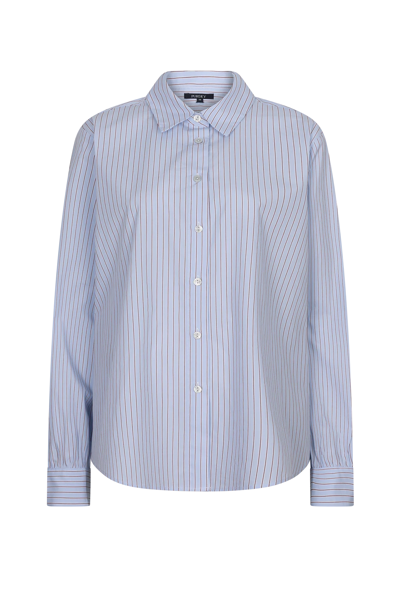 Nimre Blouse Licht Blauw Streep