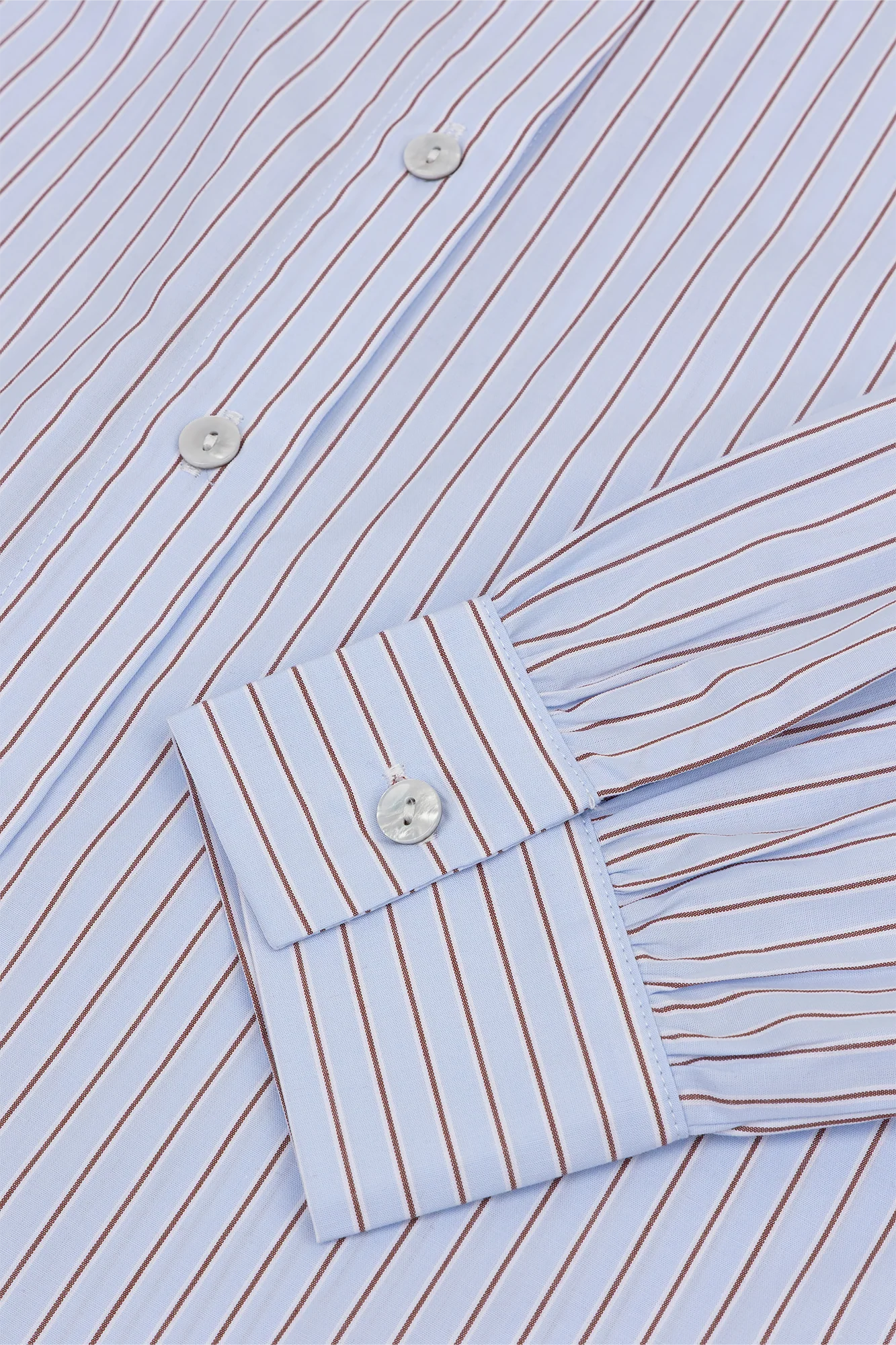 Nimre Blouse Licht Blauw Streep - Image 5