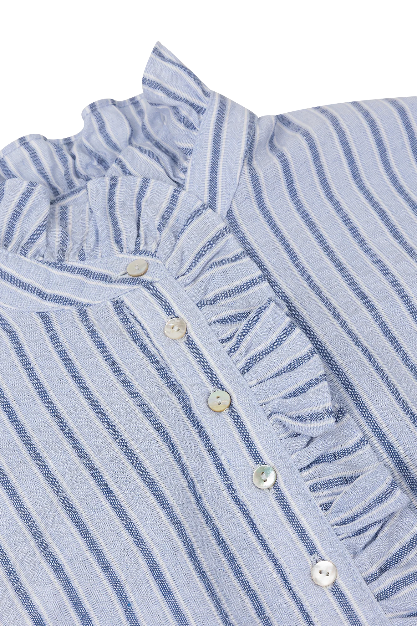 Nabia Blouse Licht Blauw Streep - Image 3