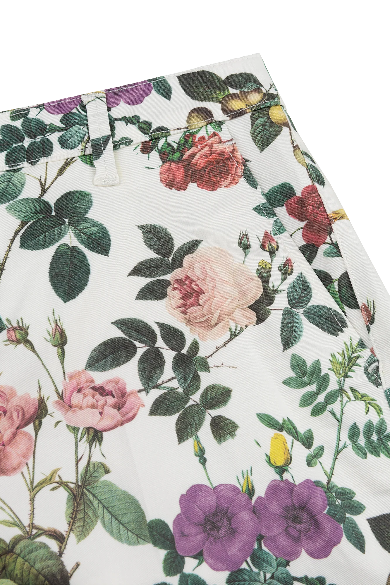 Chino Flower Broek Off-white Print - Image 3