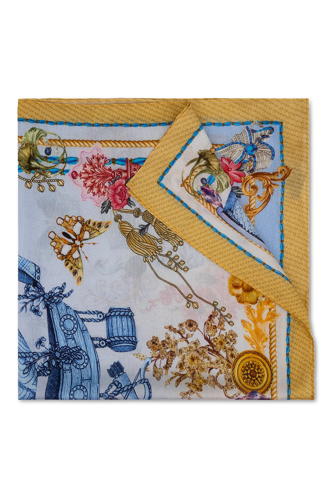 Glora Shawl Blauw Print - Image 2