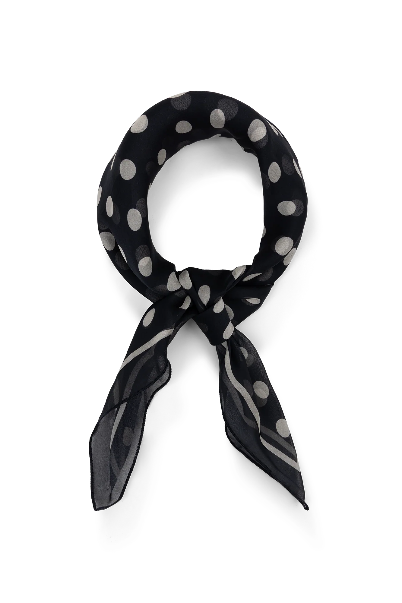 Hilde Shawl Marine-navy Print