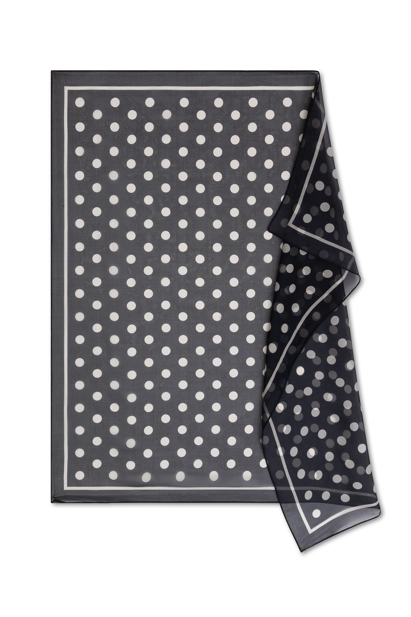 Hilde Shawl Marine-navy Print - Image 3