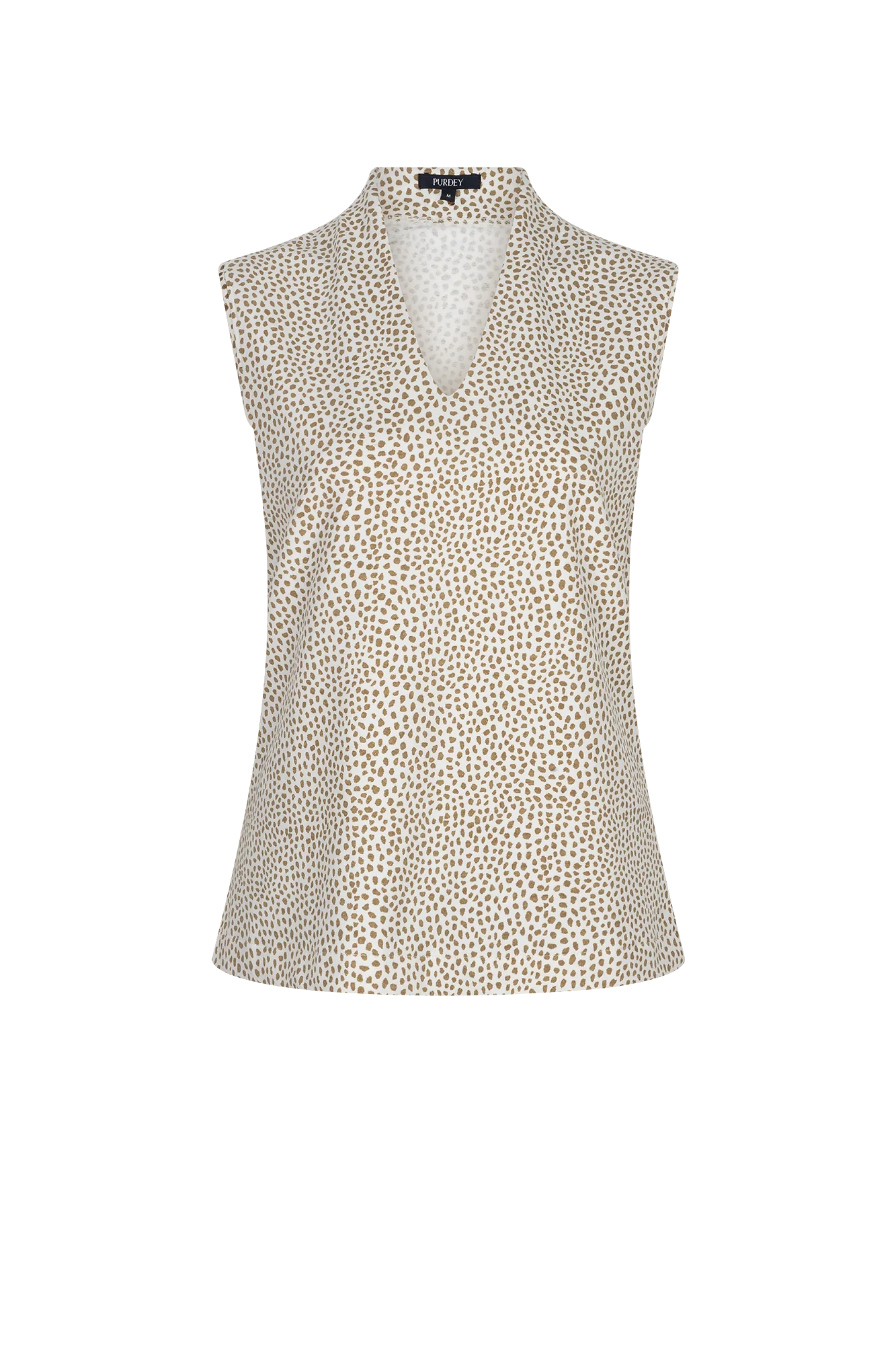 Karo Top Camel Print