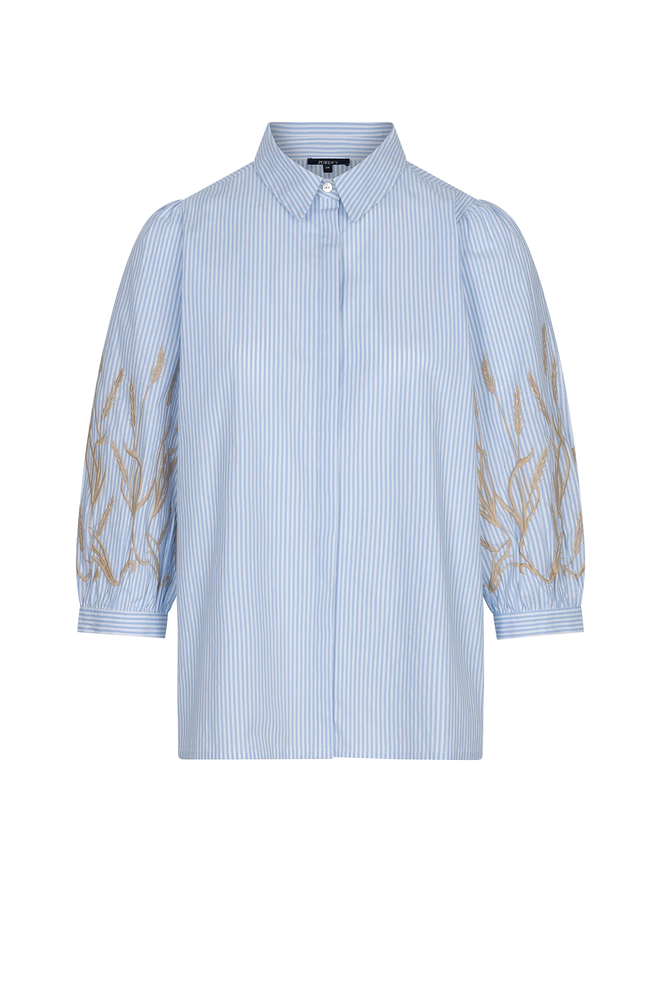 Kima Blouse Licht Blauw Streep
