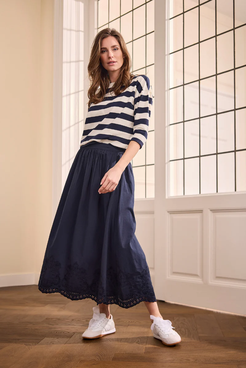 Layla Top Marine-navy Print - Image 2